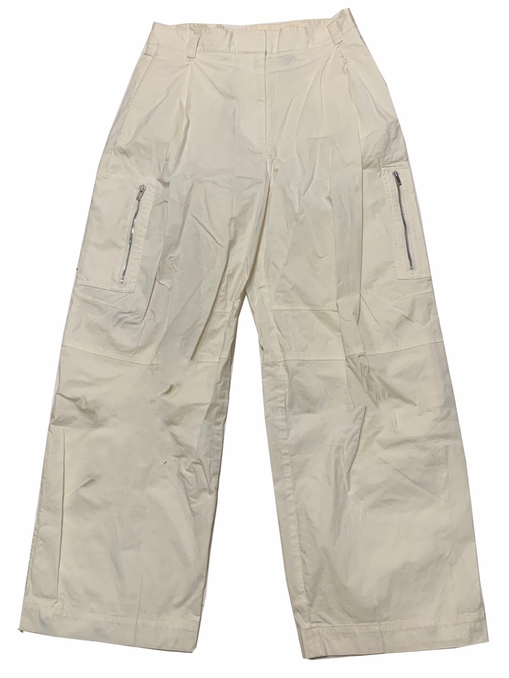 COS Wide Leg Cargo Pants in Off-White